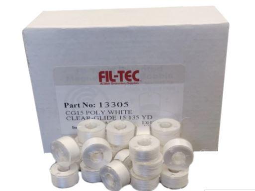Fil-Tec Clear Glide Style Prewound Embroidery Bobbins Assorted Colors