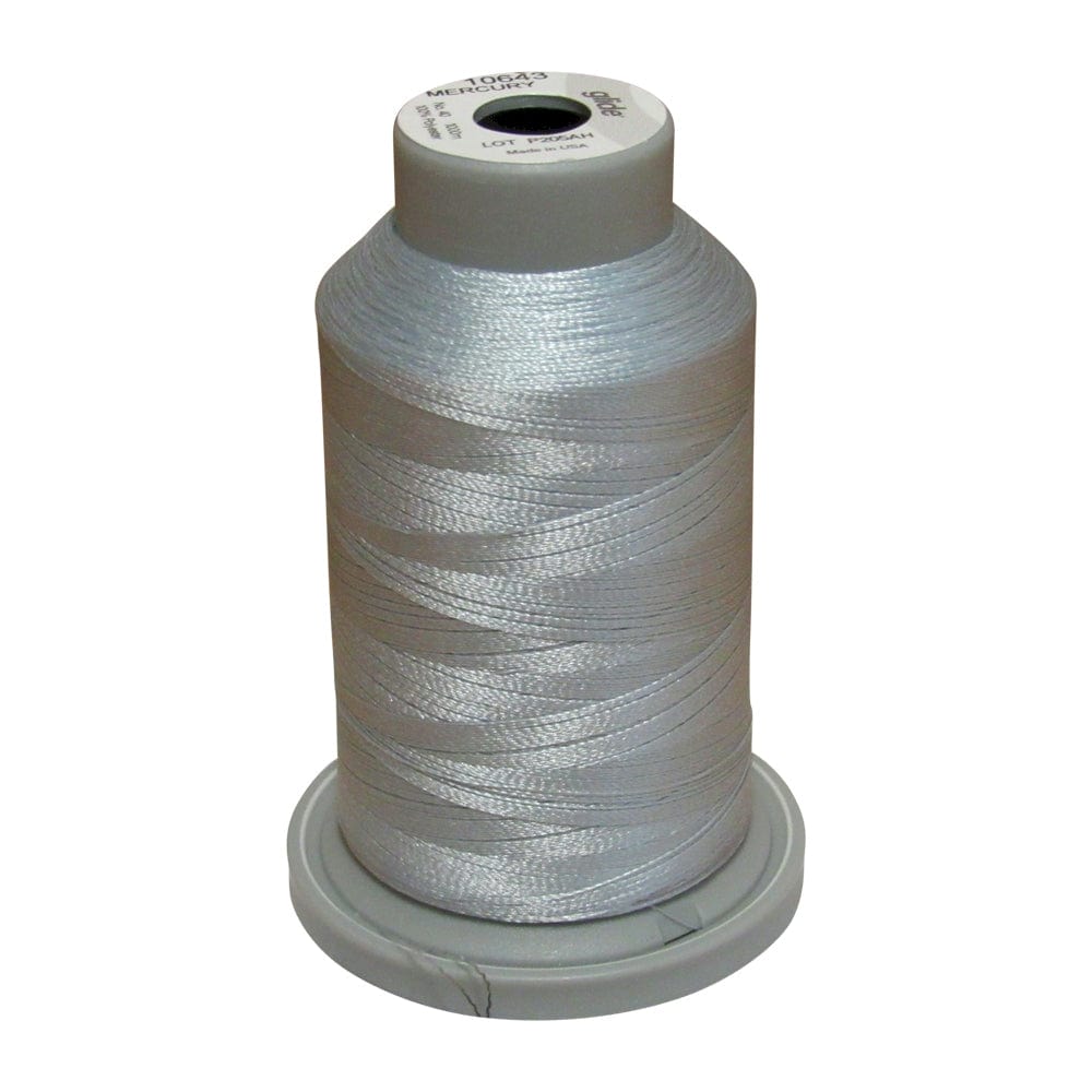 Fil-Tec Thread & Floss Glide Trilobal Polyester No. 40  Mercury 10643 1000 meter