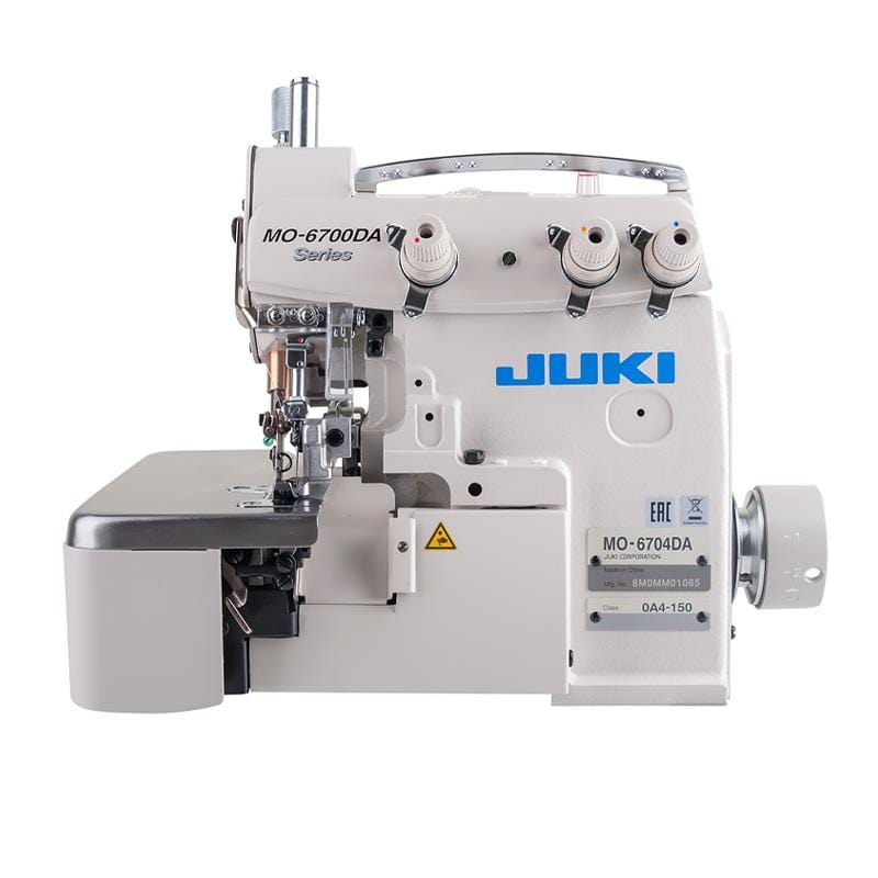 Juki Industrial MO-6700DA Series Direct-Drive, Semi-Dry Industrial Serger: No More Oil Stains MO-6704DA 1-needle overlock