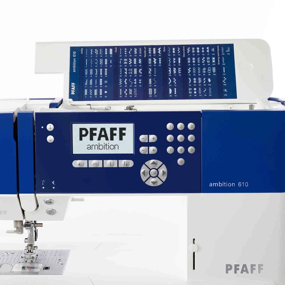 Pfaff Sewing Machines Pfaff Ambition 610 Sewing Machine Enhanced Precision with IDT™ and LCD Display