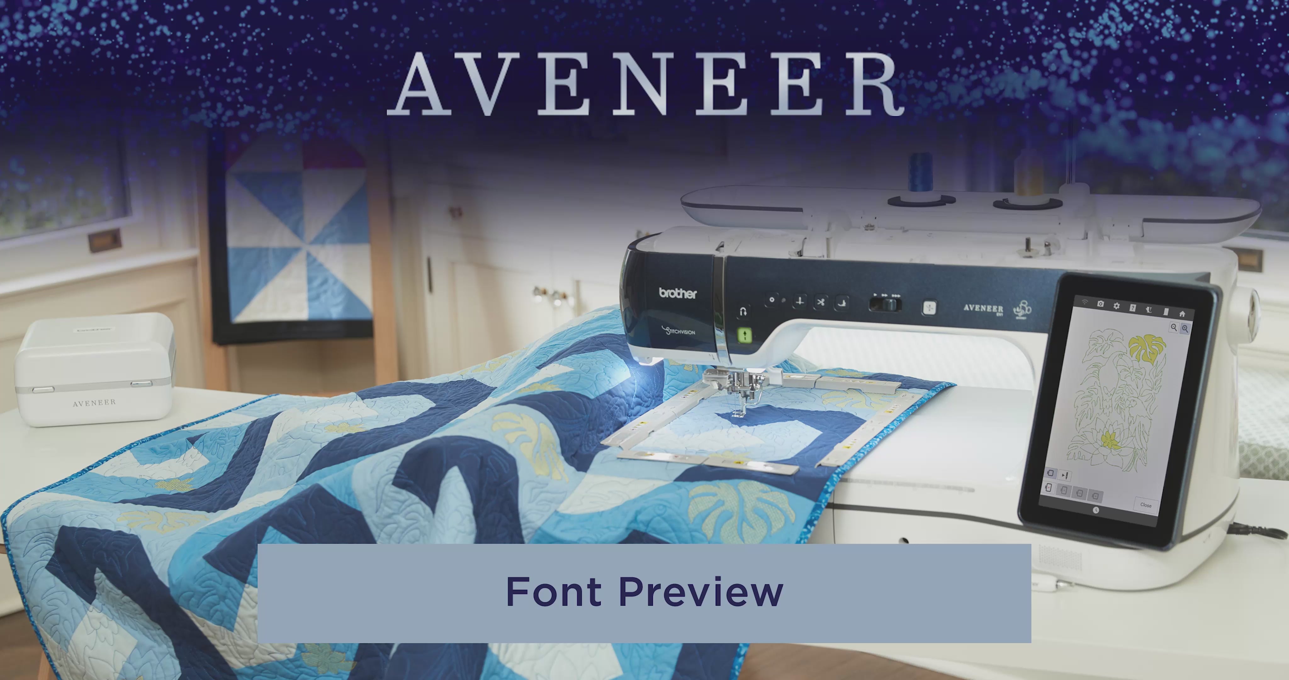 Brother Aveneer EV1 Font preview Video