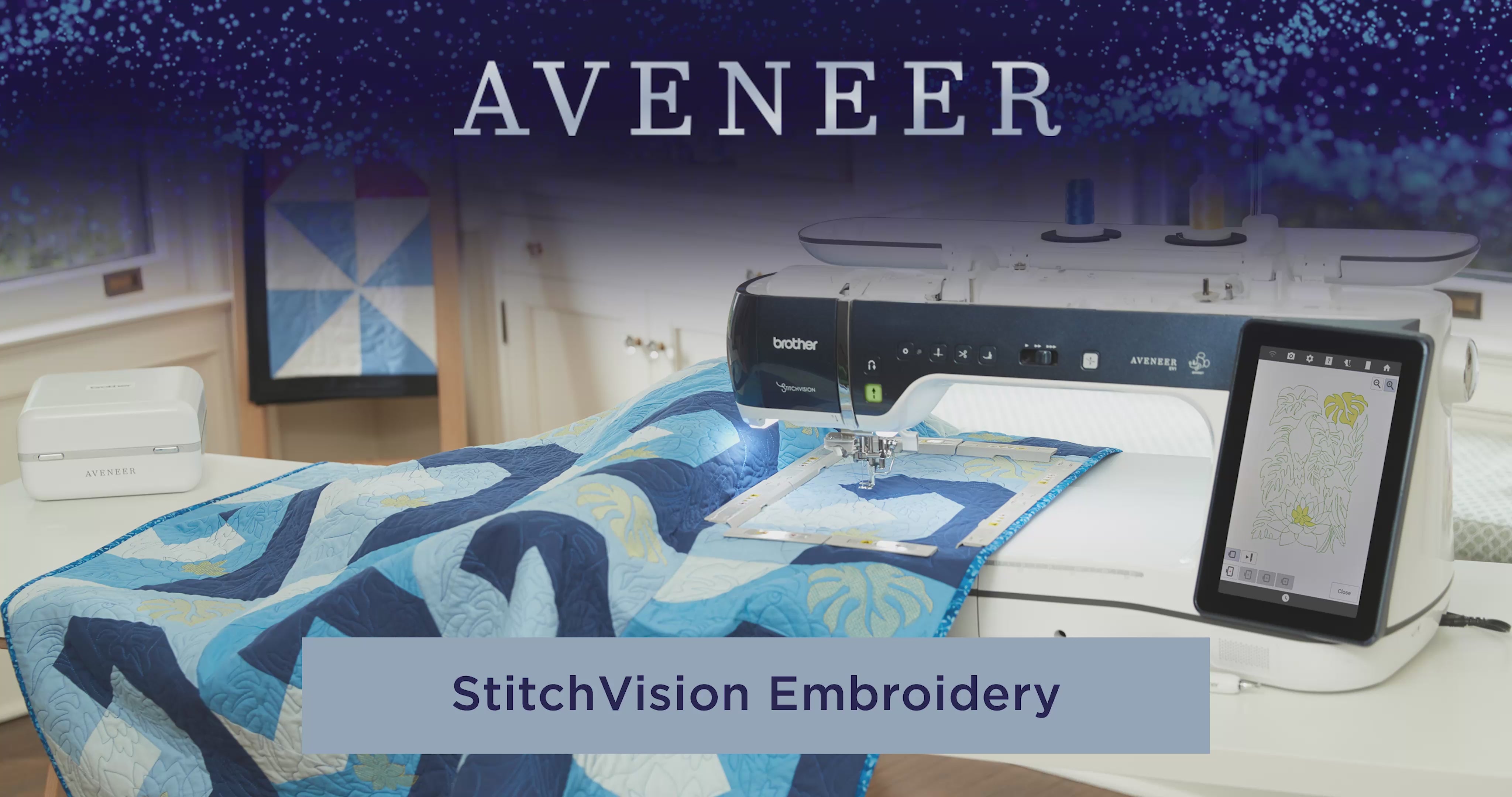 Brother Aveneer EV1 StitchVision Video