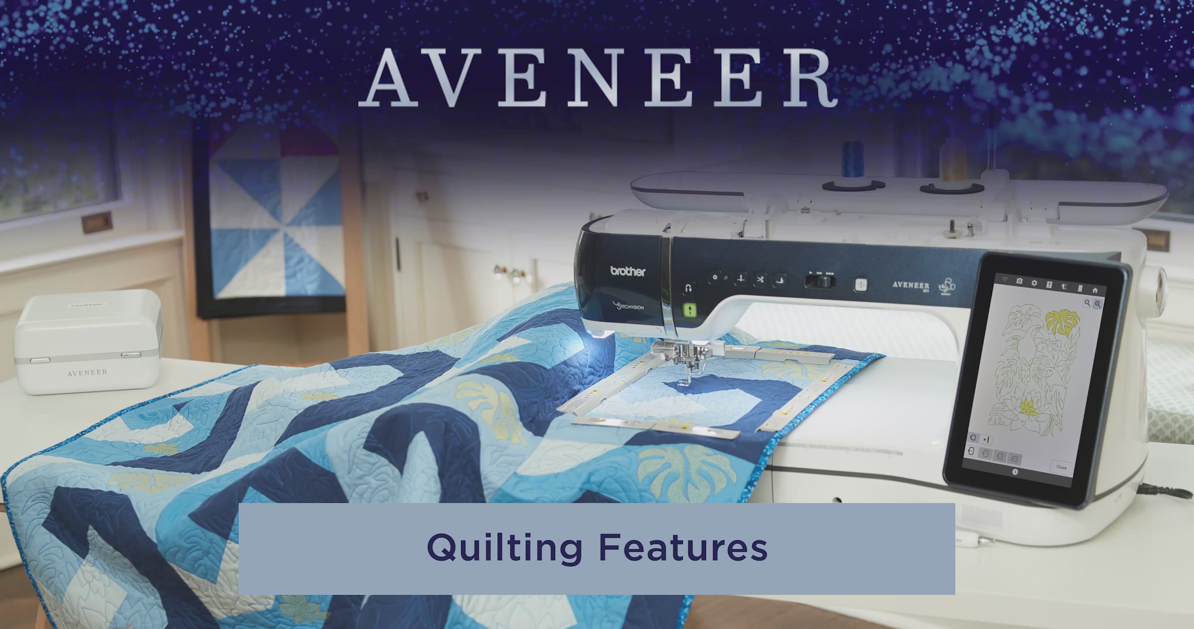 Brother Aveneer EV1  Quilting Features video