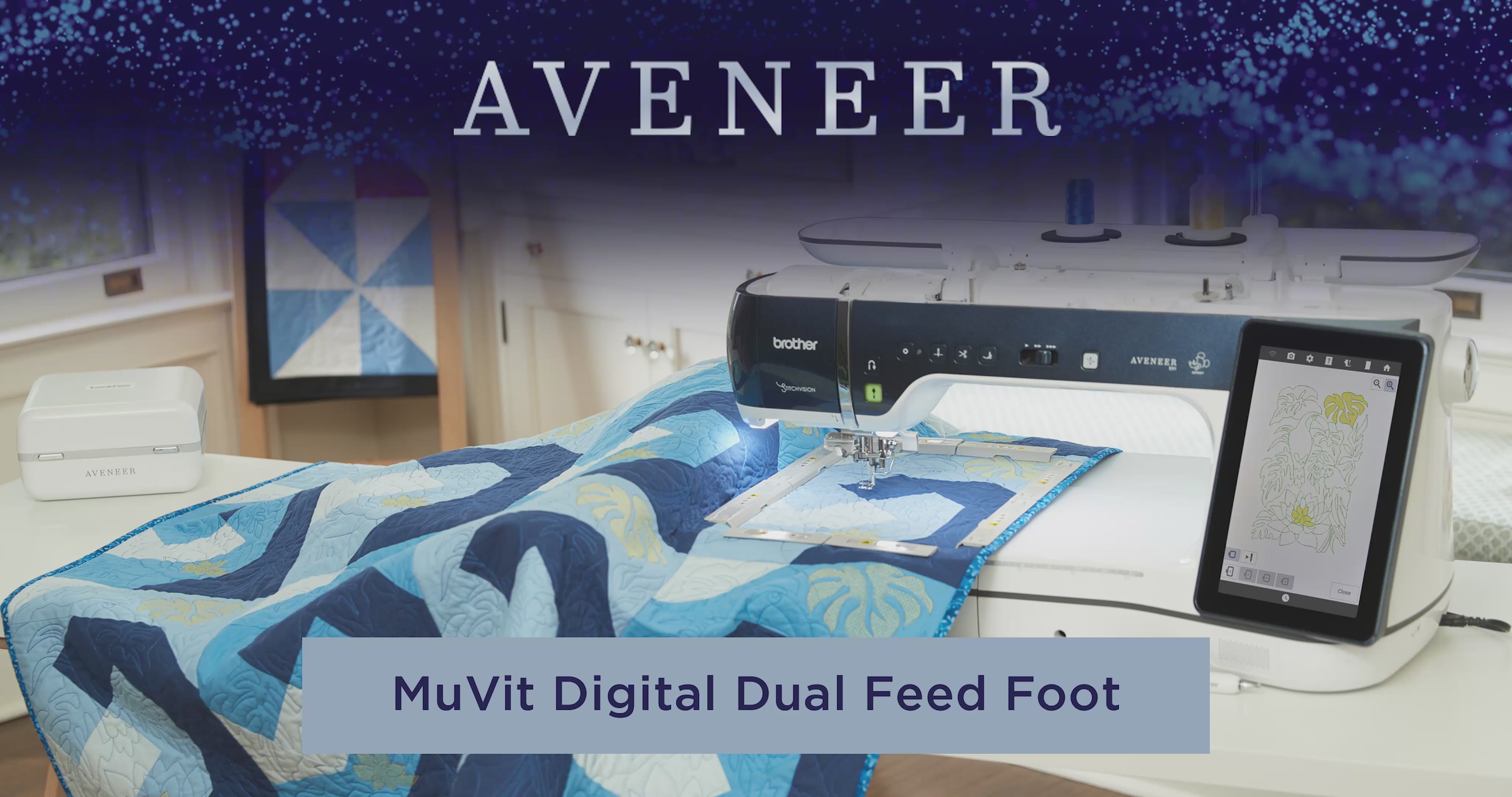 Brother Aveneer EV1  Dual Feed Video